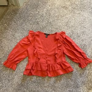 Forever 21 Red Blouse